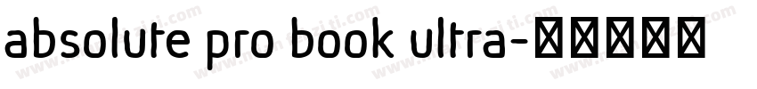 absolute pro book ultra字体转换